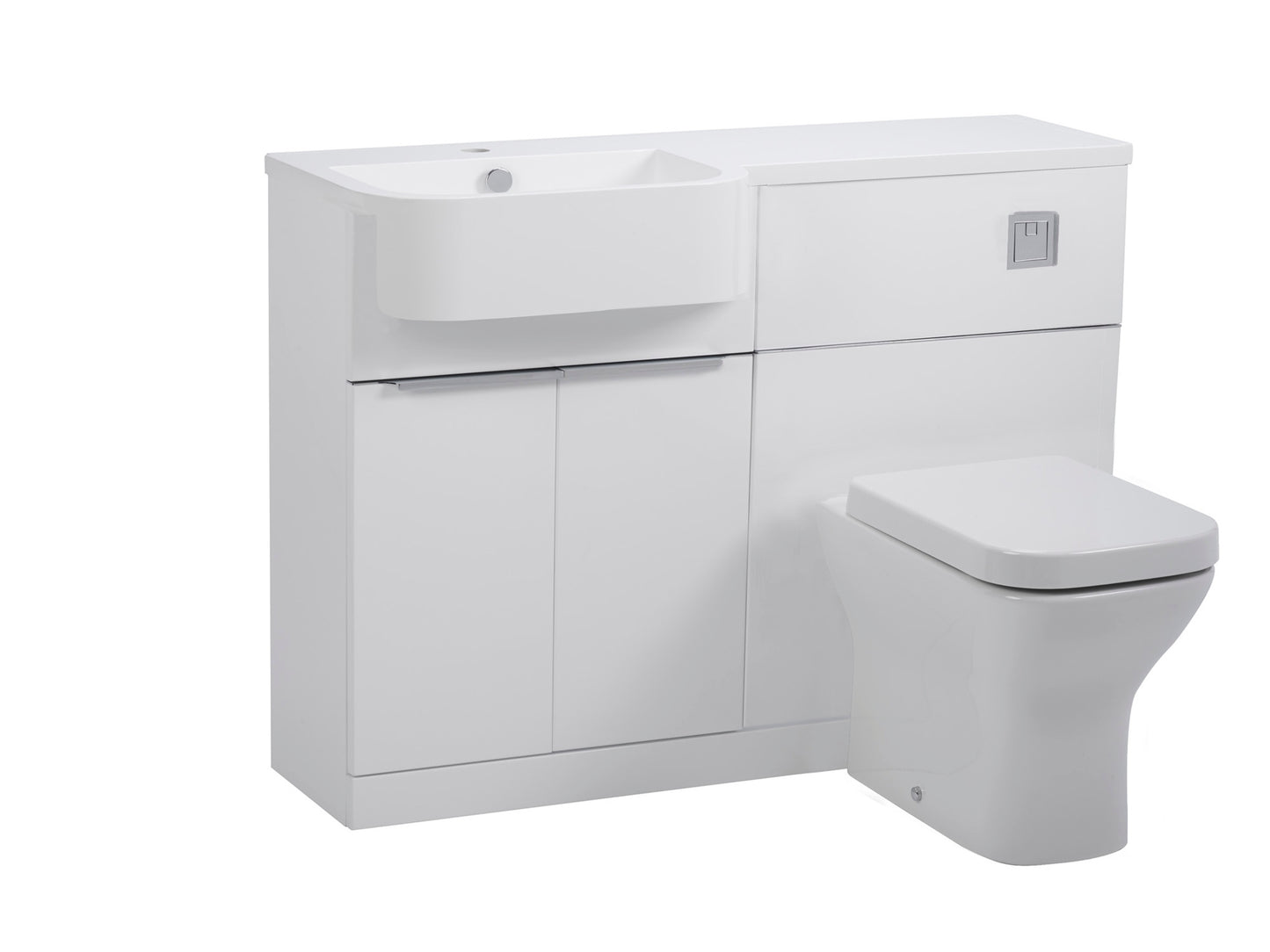 Tavistock Match 1200mm L/H Two Door Basin and W/C in Multiple Finishes