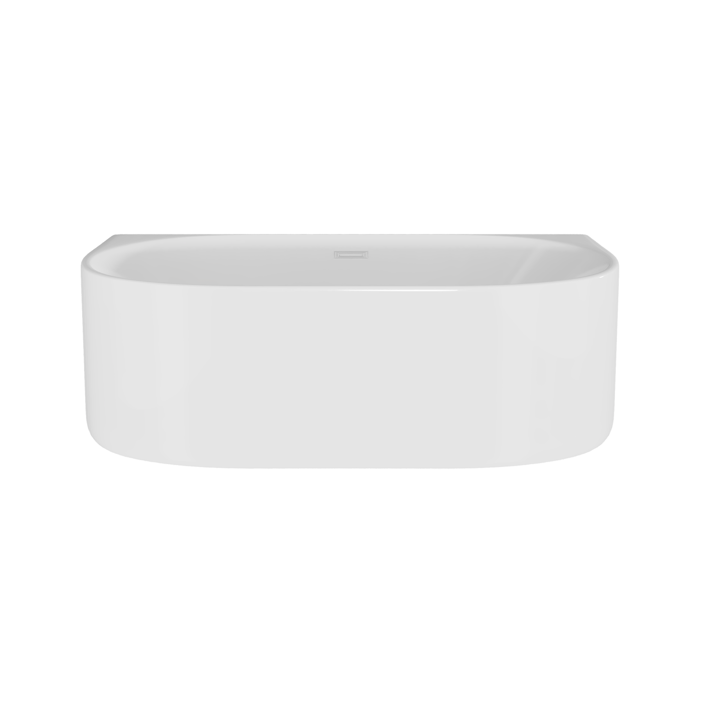 Nuie Back to Wall Curved Bath