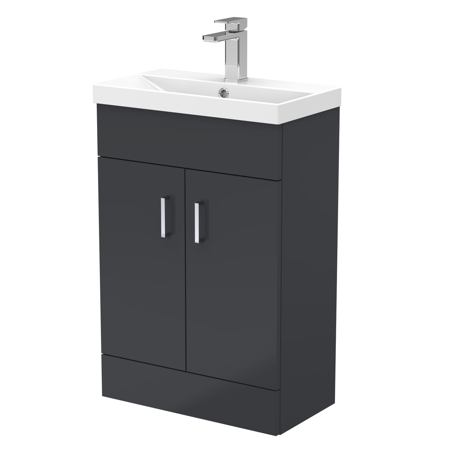 Nuie 550mm compact Vanity Unit & Thin Edge Basin in Multiple Finishes