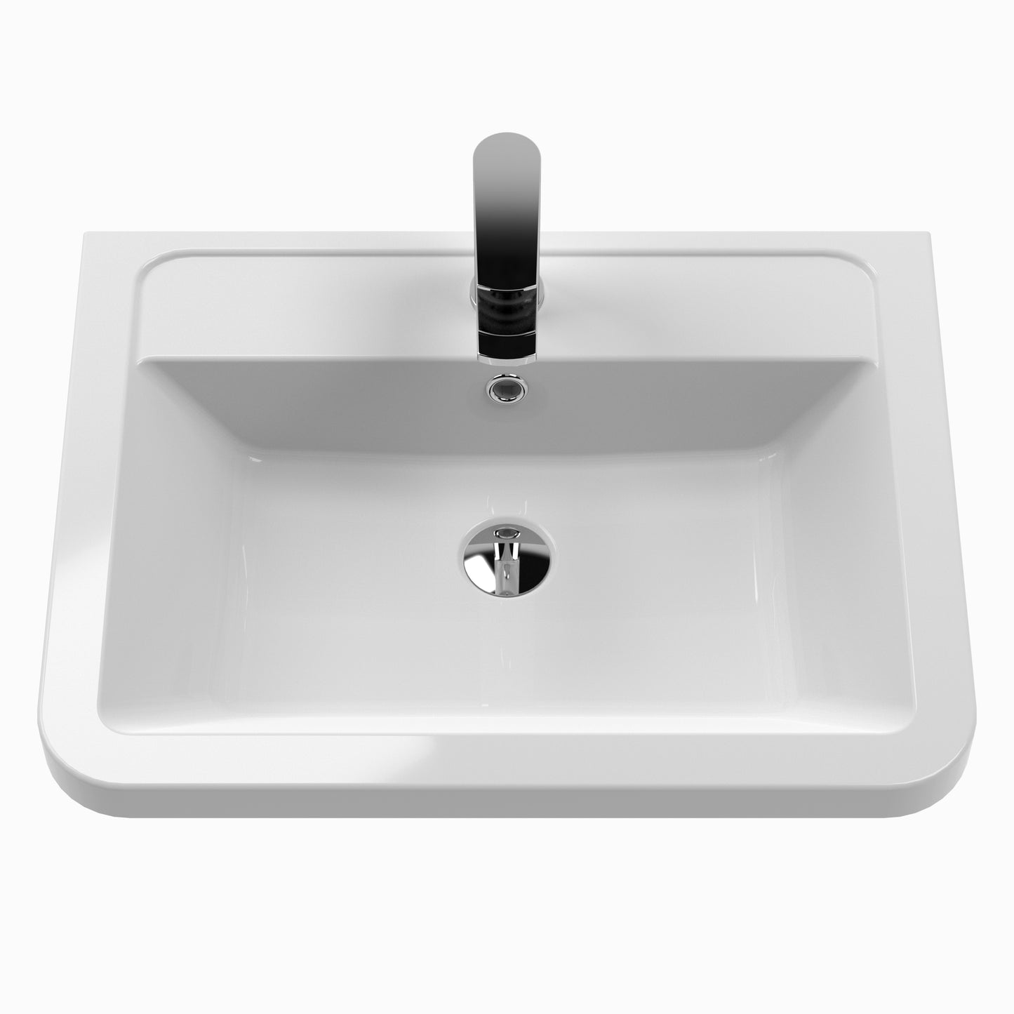 Nuie Parade 800mm Wall Hung Unit and Ceramic Basin in Multiple Finishes