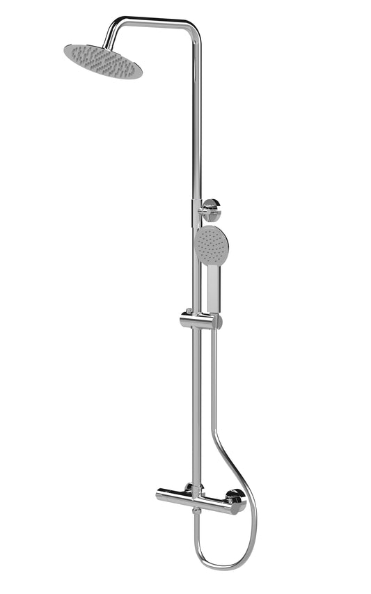 Nuie Round Thermostatic Bar Shower in Multiple Finishes