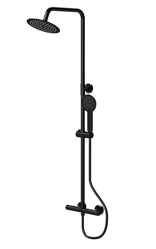 Nuie Round Thermostatic Bar Shower in Multiple Finishes