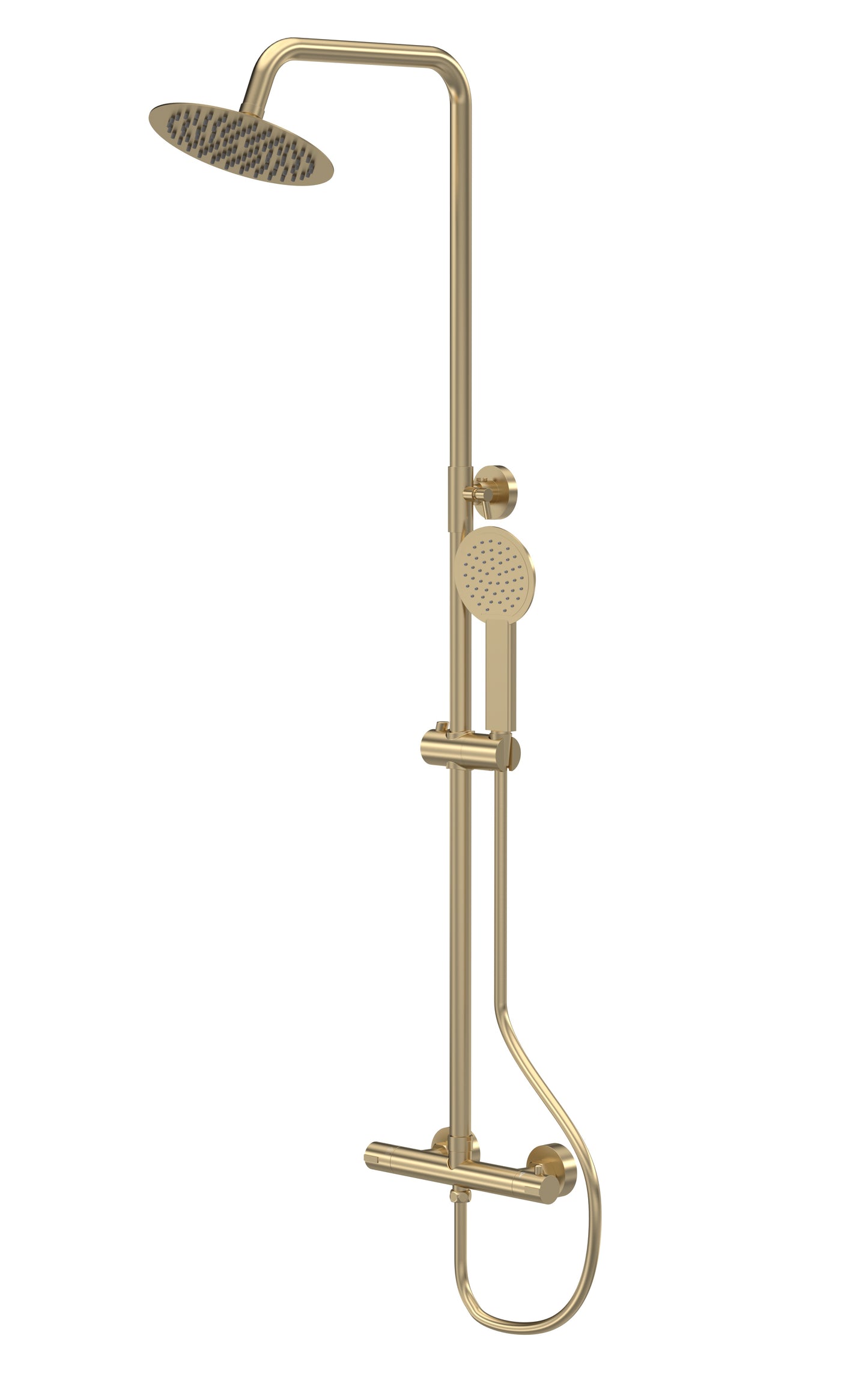 Nuie Round Thermostatic Bar Shower in Multiple Finishes