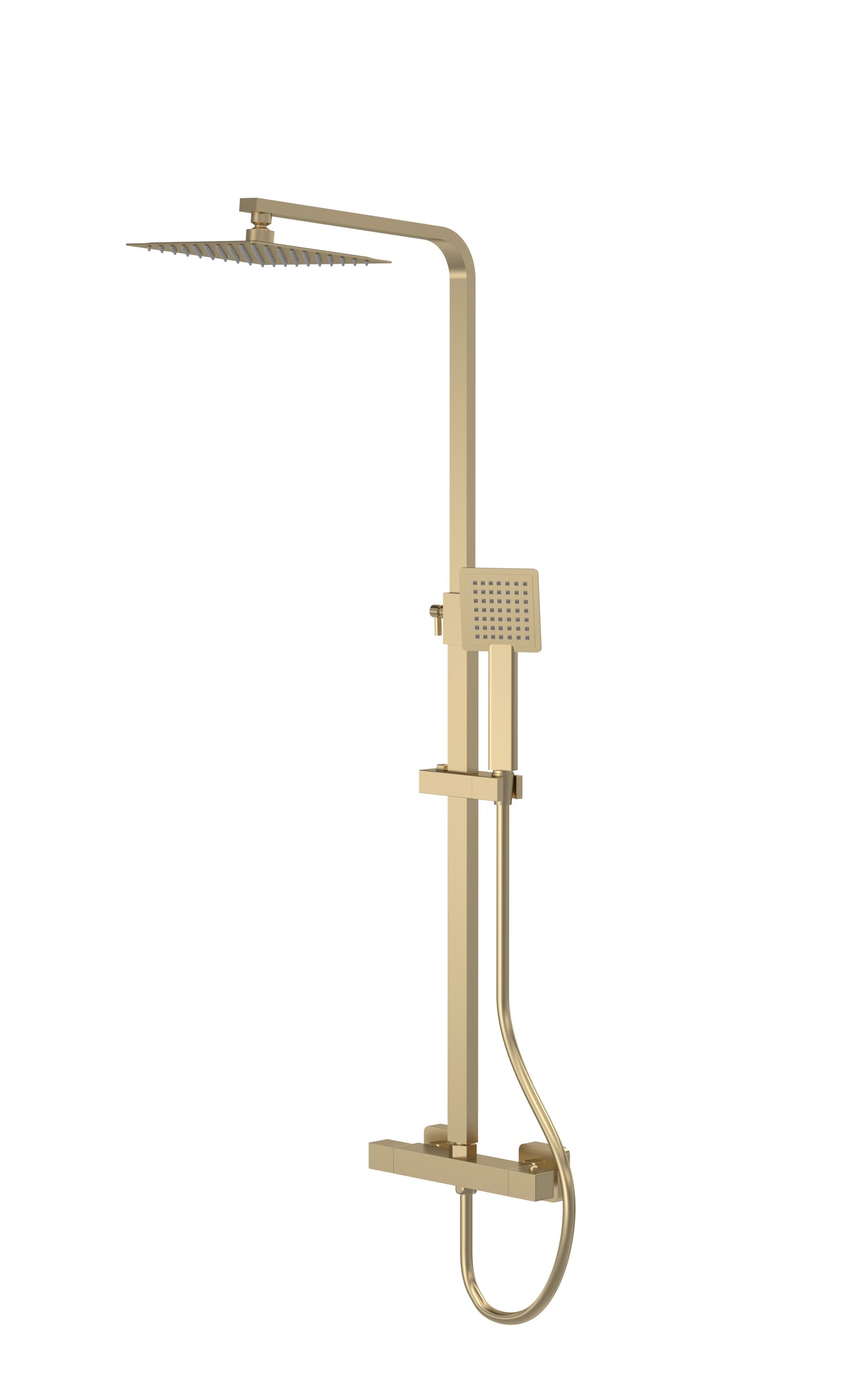 Nuie Square Thermostatic Bar Shower in Multiple Finishes