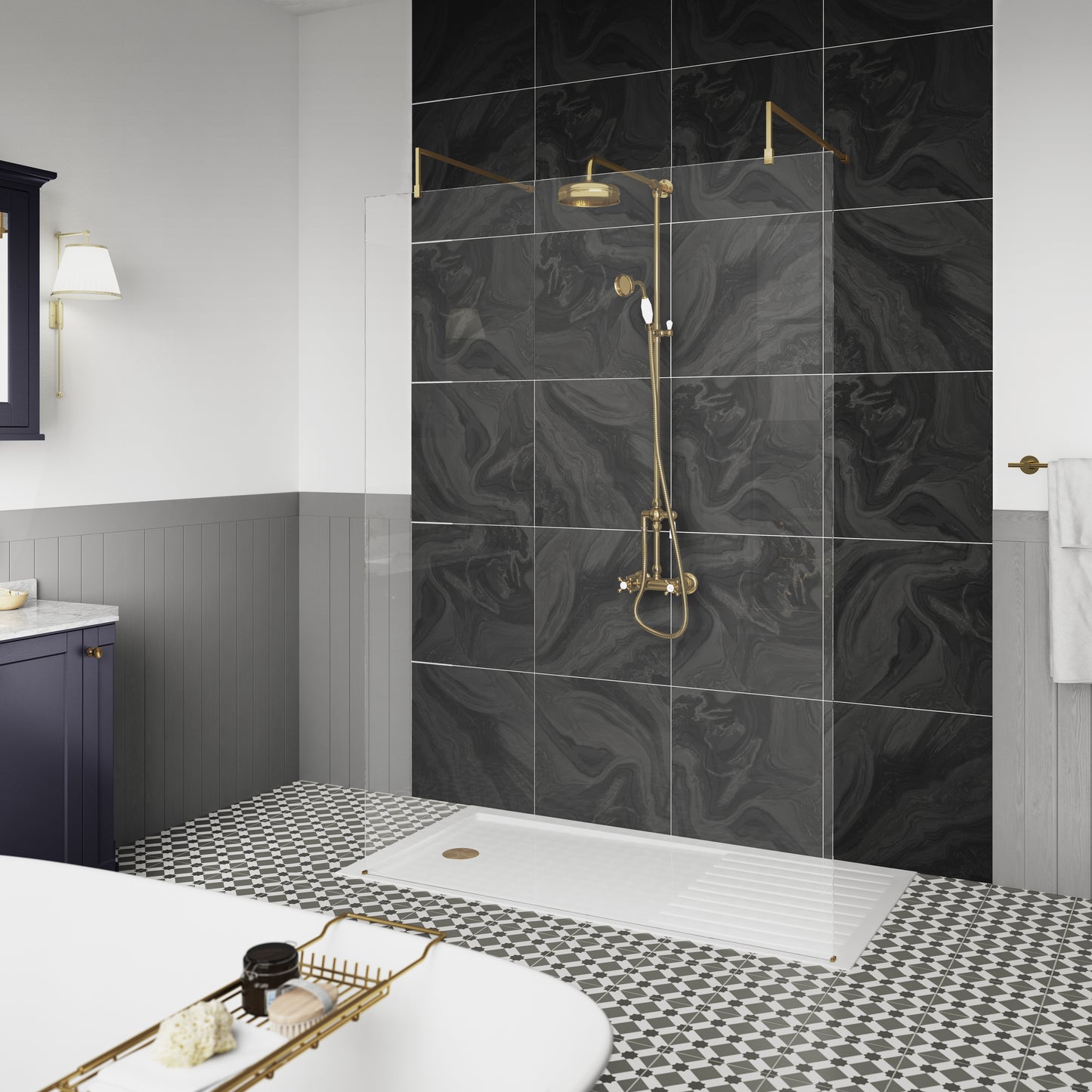 Hudson Reed Traditional Thermostatic Shower Valve & Kit in Multiple Finishes