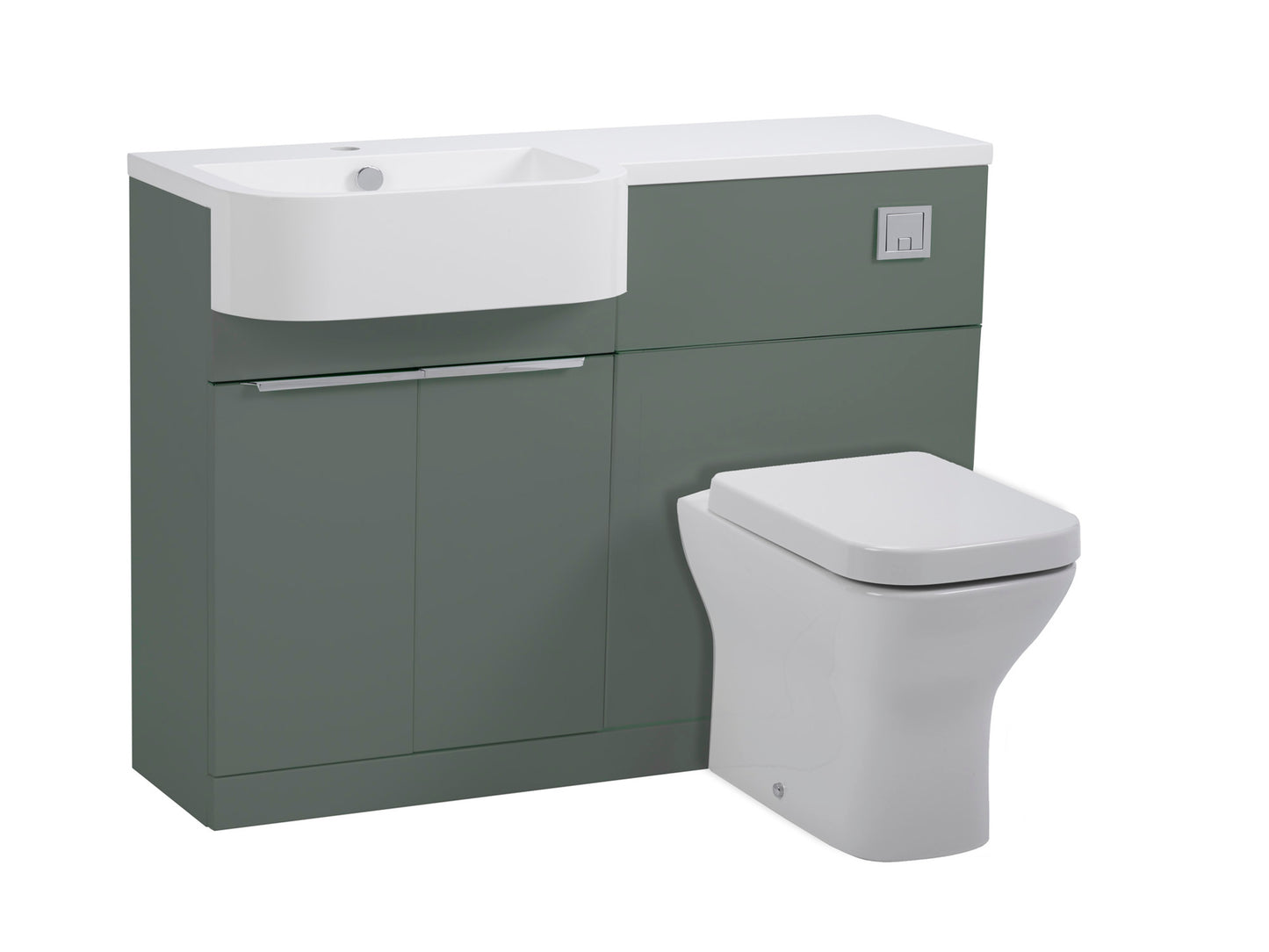Tavistock Match 1200mm L/H Two Door Basin and W/C in Multiple Finishes
