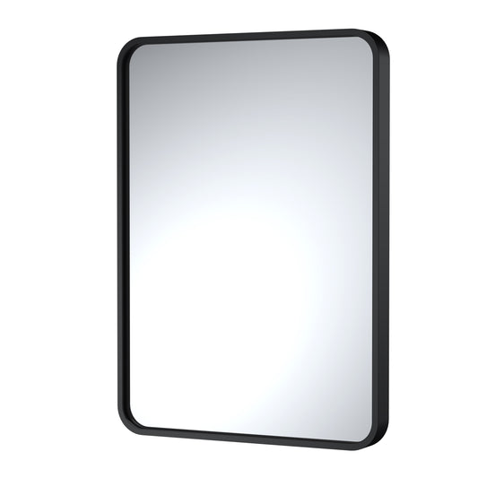 Rectangular Recessed Curved Edge Mirror 700mm x 500mm in Multiple Finishes