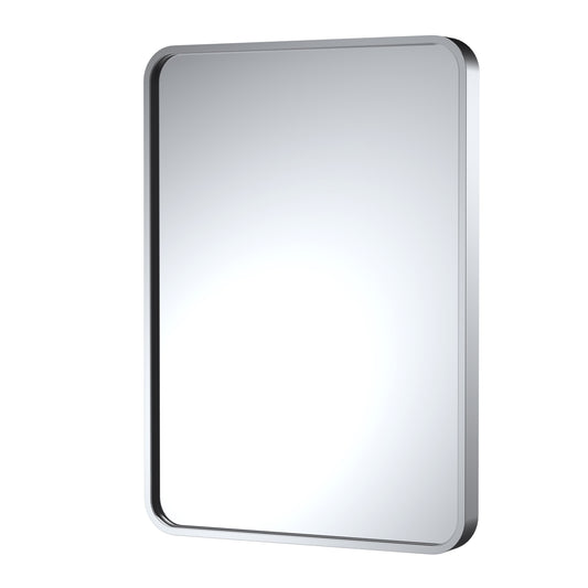 Rectangular Recessed Curved Edge Mirror 700mm x 500mm in Multiple Finishes