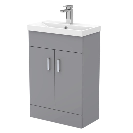 Nuie 550mm compact Vanity Unit & Thin Edge Basin in Multiple Finishes