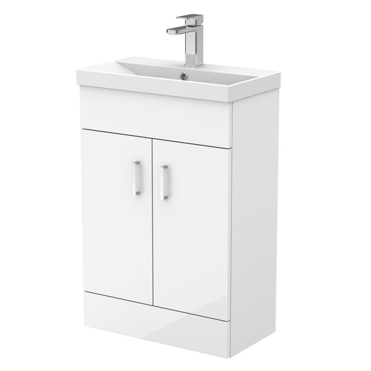 Nuie 550mm compact Vanity Unit & Thin Edge Basin in Multiple Finishes