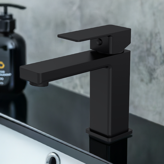 Kalk Mono Basin Mixer With Push Button Waste in Multiple Finishes